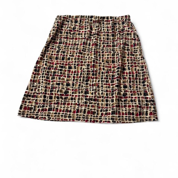Vintage‎ Patterned Mini Skirt - Picture 1 of 8